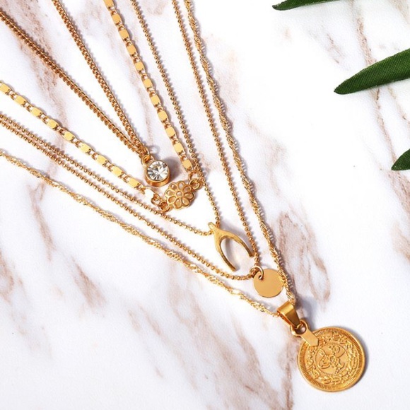 Vintage Multilayer Choker Necklace - Picture 3 of 5